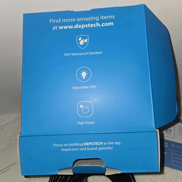 DEPSTECH‎ HD WiFi Inspection Camera Borescope Waterproof Adjustable LED - Picture 2 of 10